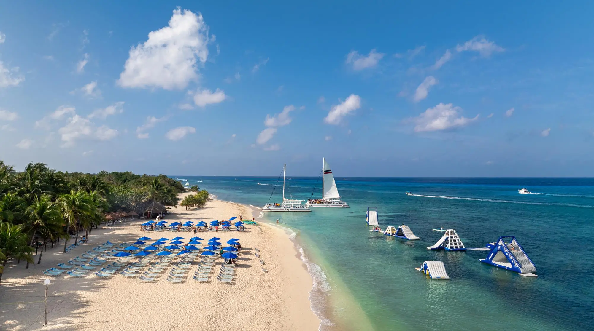 beach and catamaran